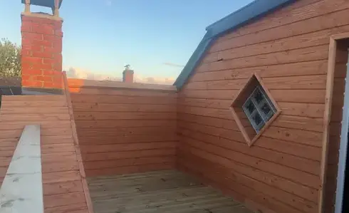 bardage bois à Crevin - image 3