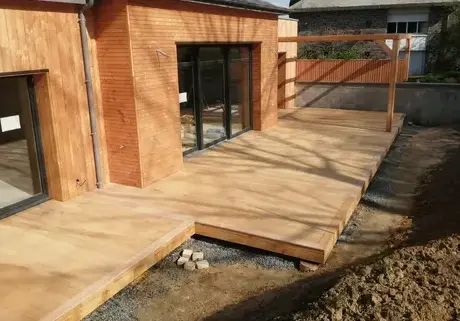 bardage bois à Crevin - image 4