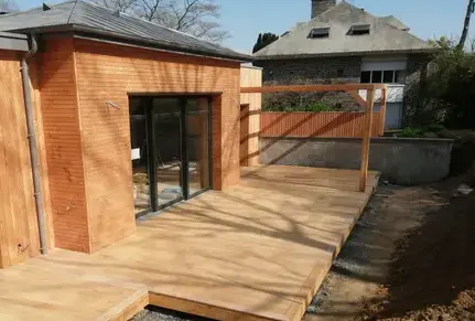 extension de maison en bois Crevin-1